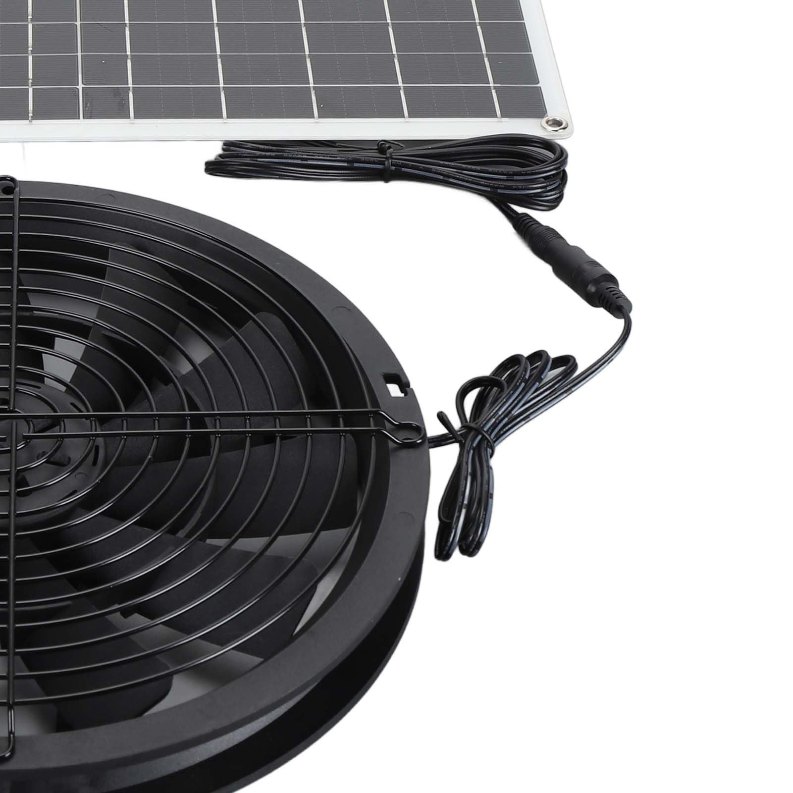 Chrees Ventilatore a energia solare, 20 W, pannello solare, ventola di scarico con design ad alta efficienza, per pollaio, fienile, serra e molto altro ancora