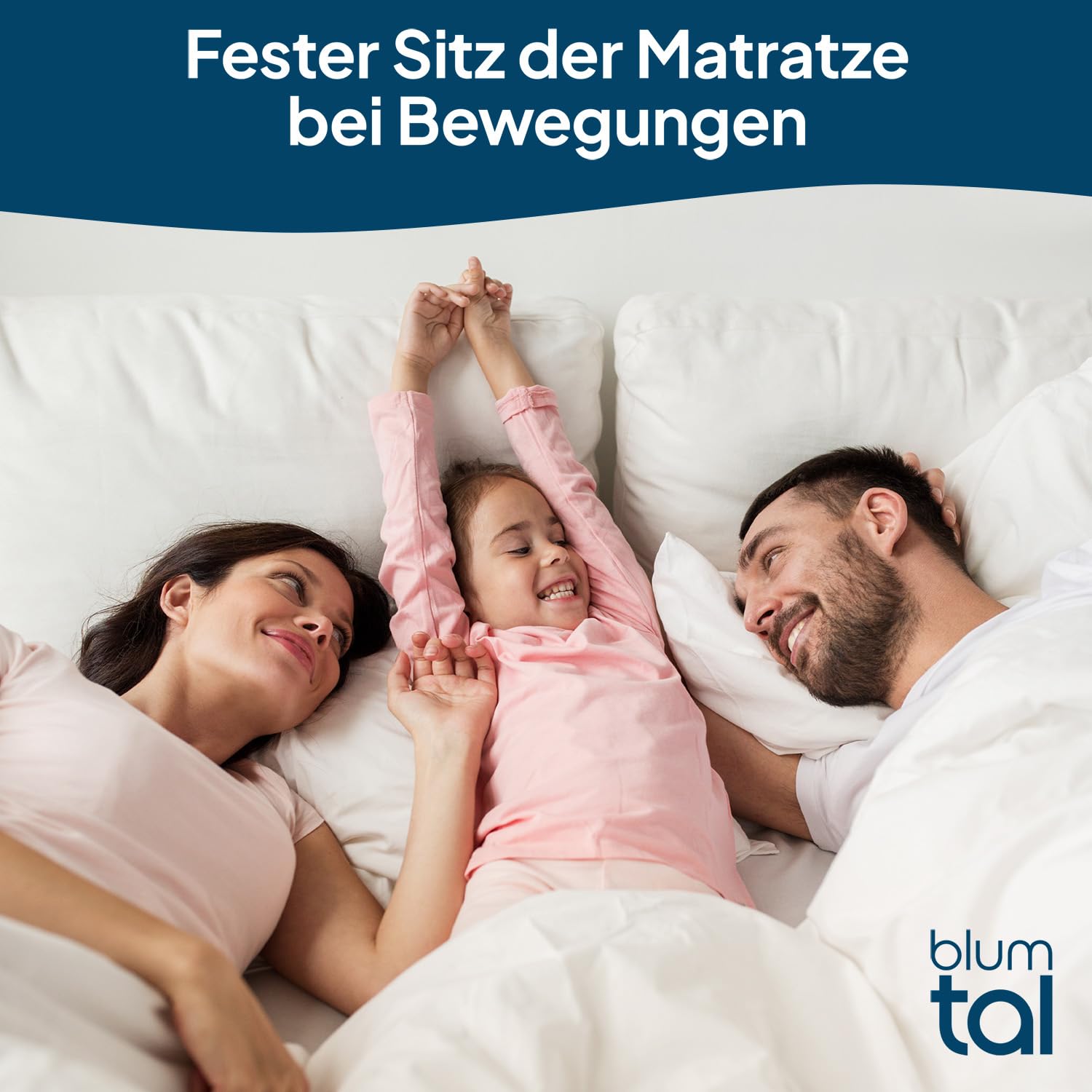 Blumtal® Protege sommier 160x200 haute qualité - Sous matelas certifié OEKO-TEX lavable en machine - Sous matelas anti condensation avec couche antidérapante - Isolateur de sommier 160x200 anti-glisse