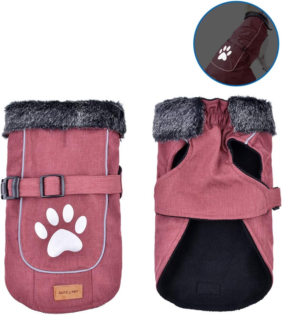Dog Jackets Pet Dog Cold Weather Clothes Dog Vest with Reflective Trim Cozy Windproof Snowsuit Warm Dog Apparel for Small Medium Large…