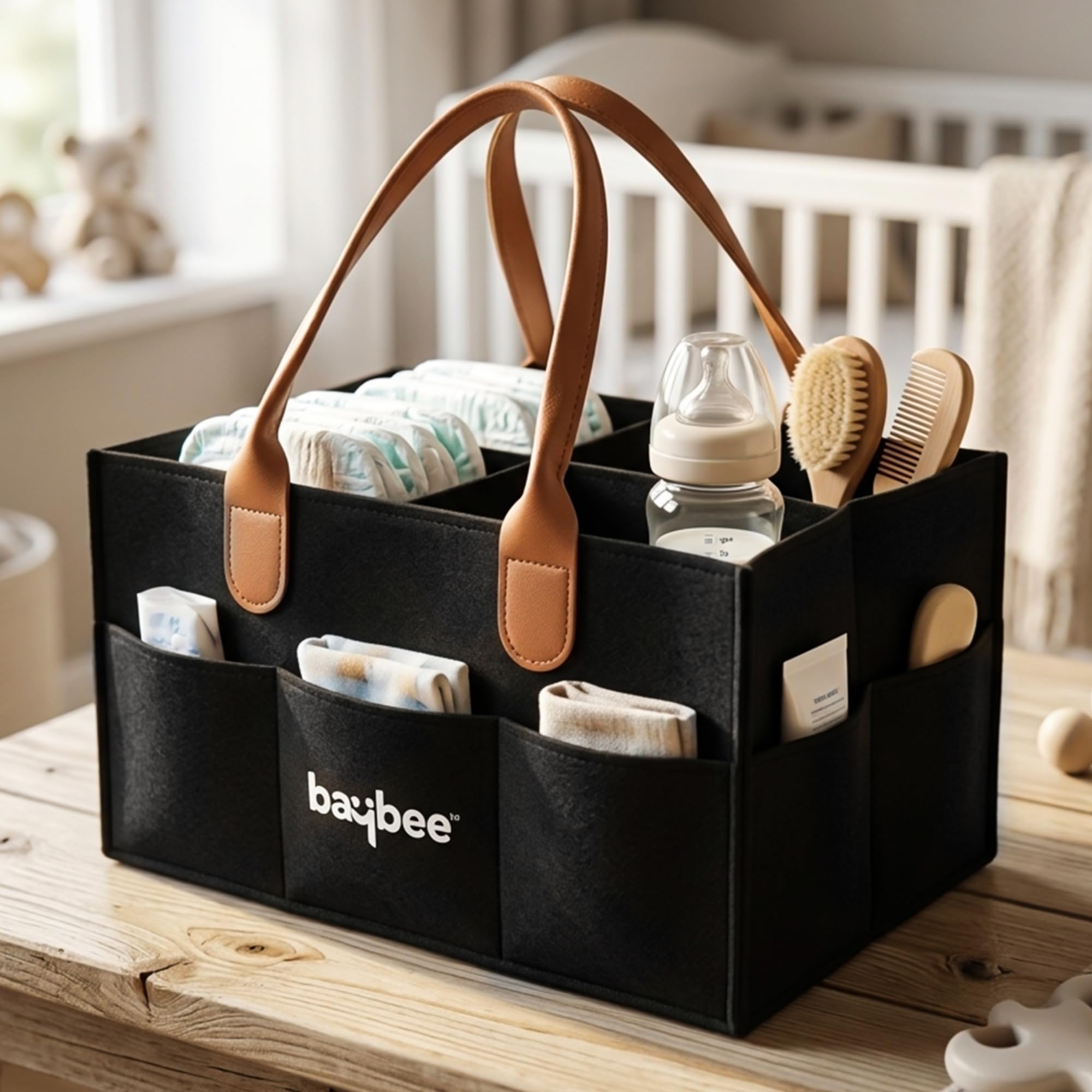 BAYBEE Tidy Stylish & Modern Diaper Bag for Mothers for Travel | Large Capacity Storage Diaper Bag | Strong & Sturdy Bab