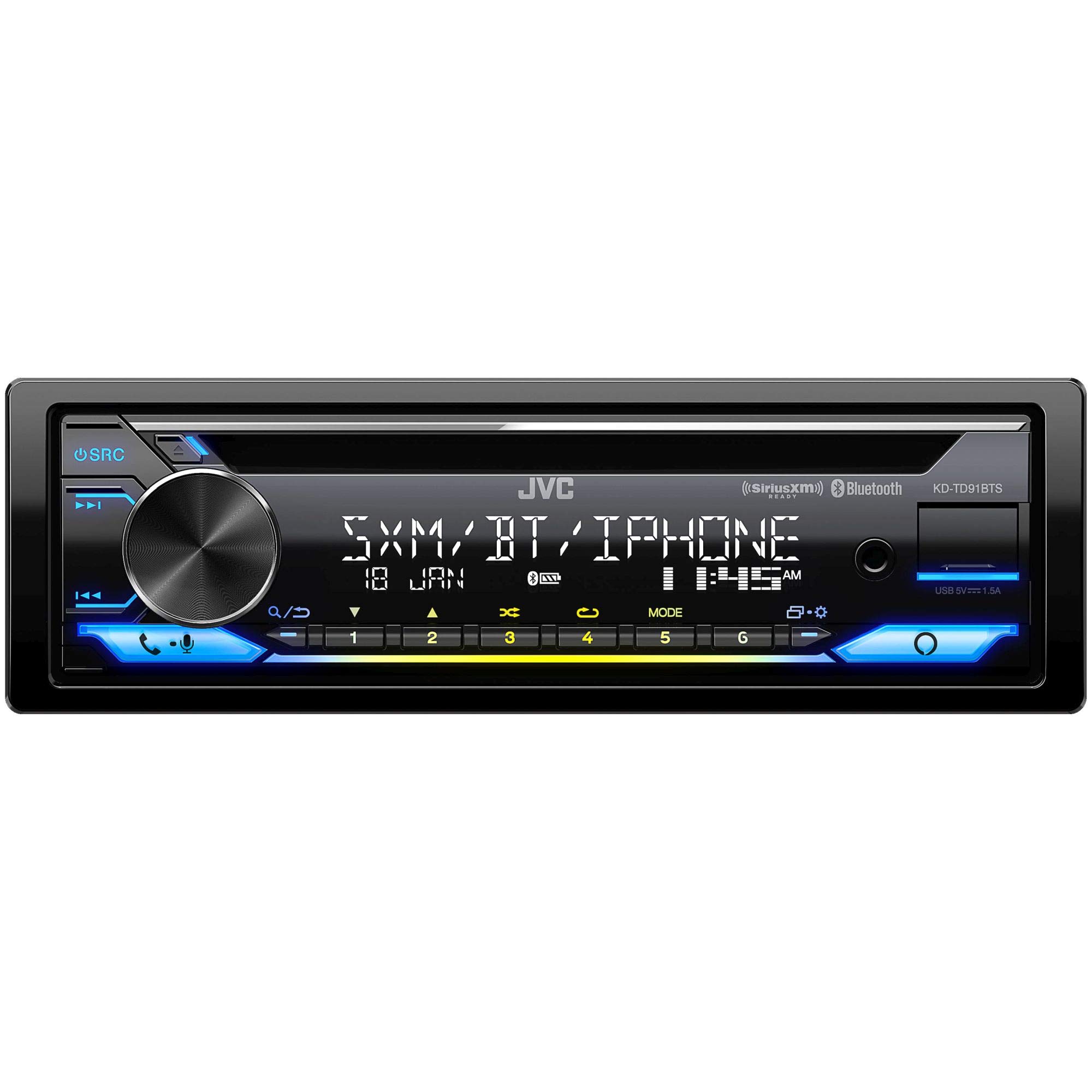 Amazon.com: JVC KD-TD91BTS Bluetooth Car Stereo Receiver with USB