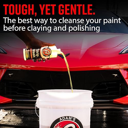 Miniatura 3 de Adam's Polishes Jabón para Lavar Autos Strip (16 oz)  Champú Removedor de Sellador y Cera, Removedor de Sal, Prelavado y Lavado Ácido  Espuma Espesa