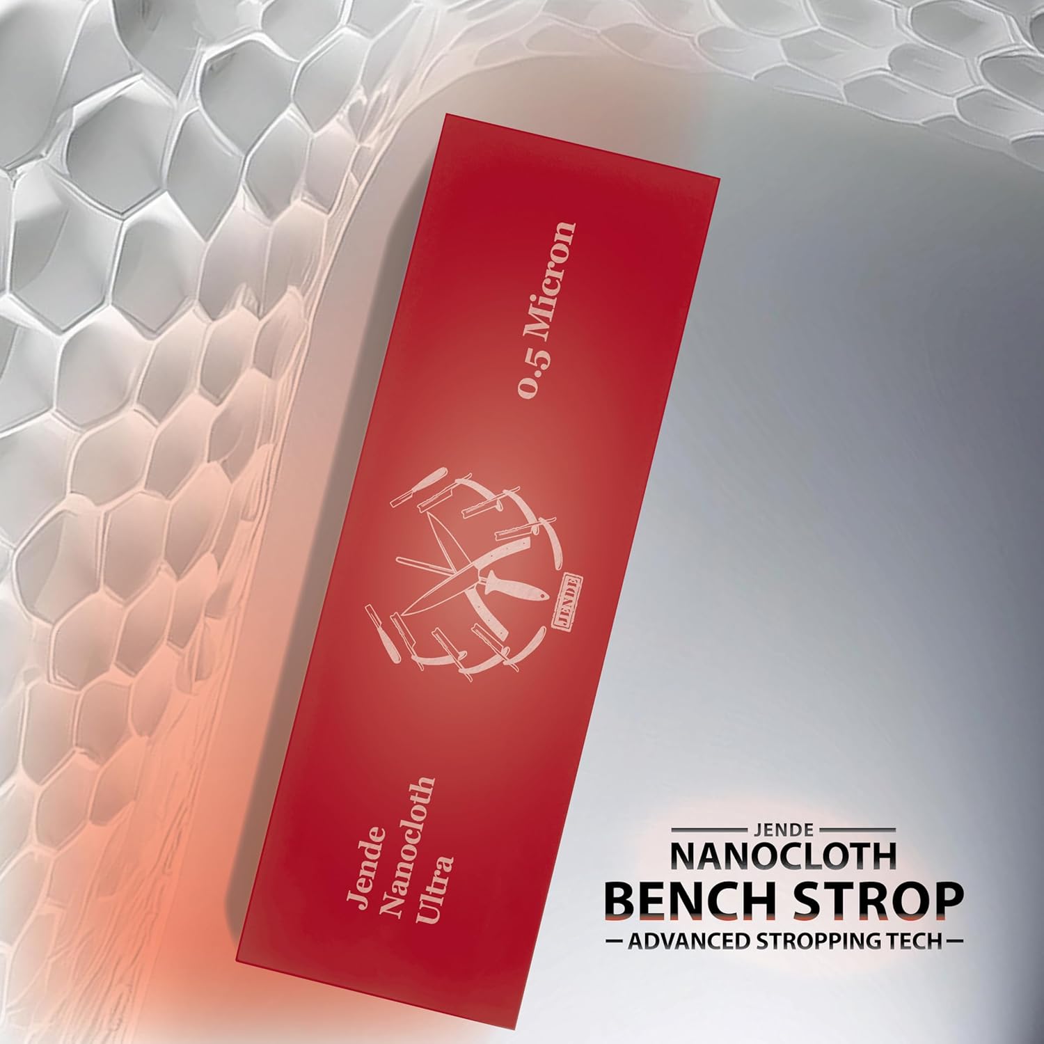 Jende Nanocloth 0.5 Micron Knife Strop 210x70mm(unloaded)-Premium Ultra bench knife Strop for Diamond Emulsions