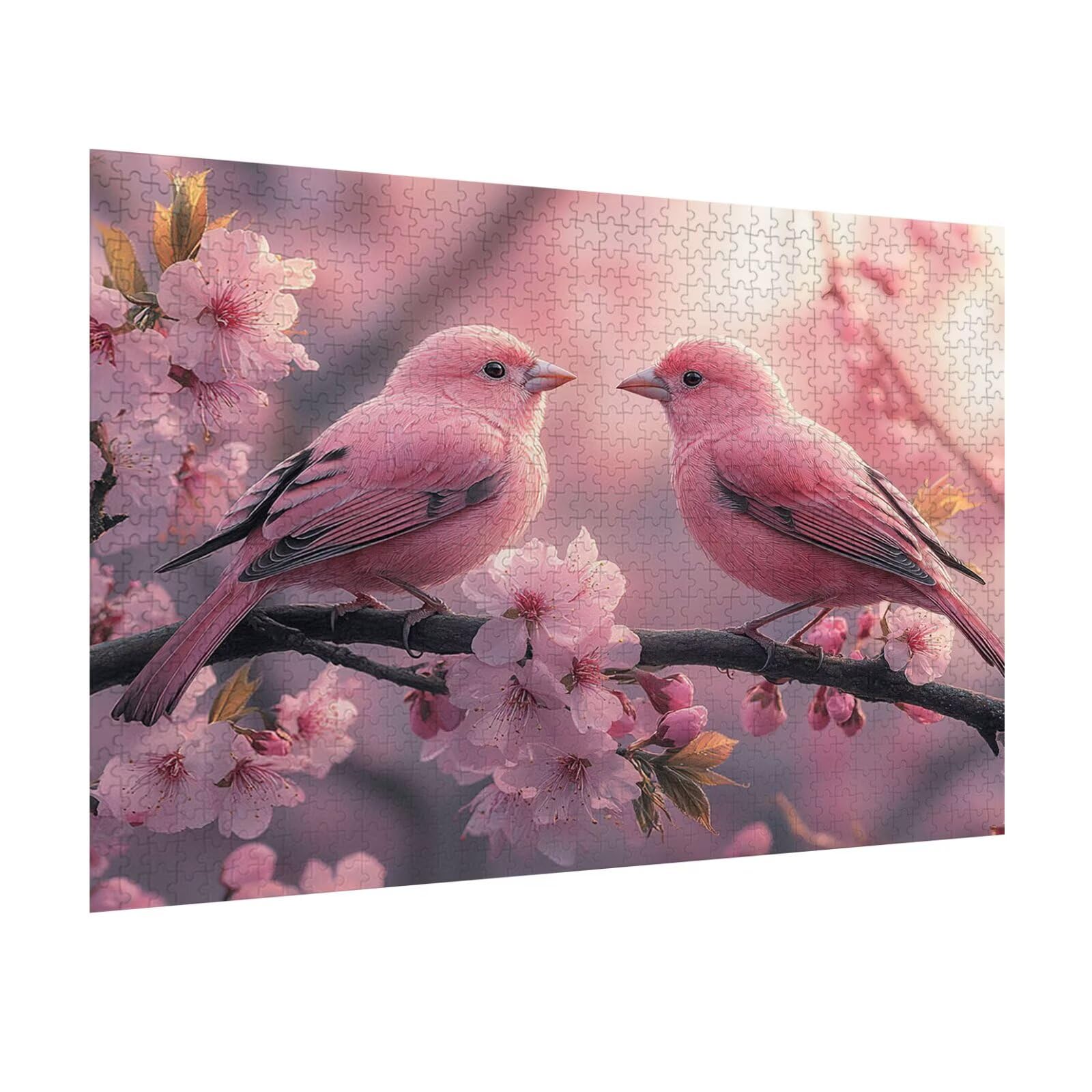 Puzzle dla dorosłych 4000 elementów trudne wyzwanie, ptak, n-615 | Brainteasing puzzle dla dorosłych kwiat wiśni gry mózgowe zwiększają kreatywność układanki 3D, relaks i rozrywka