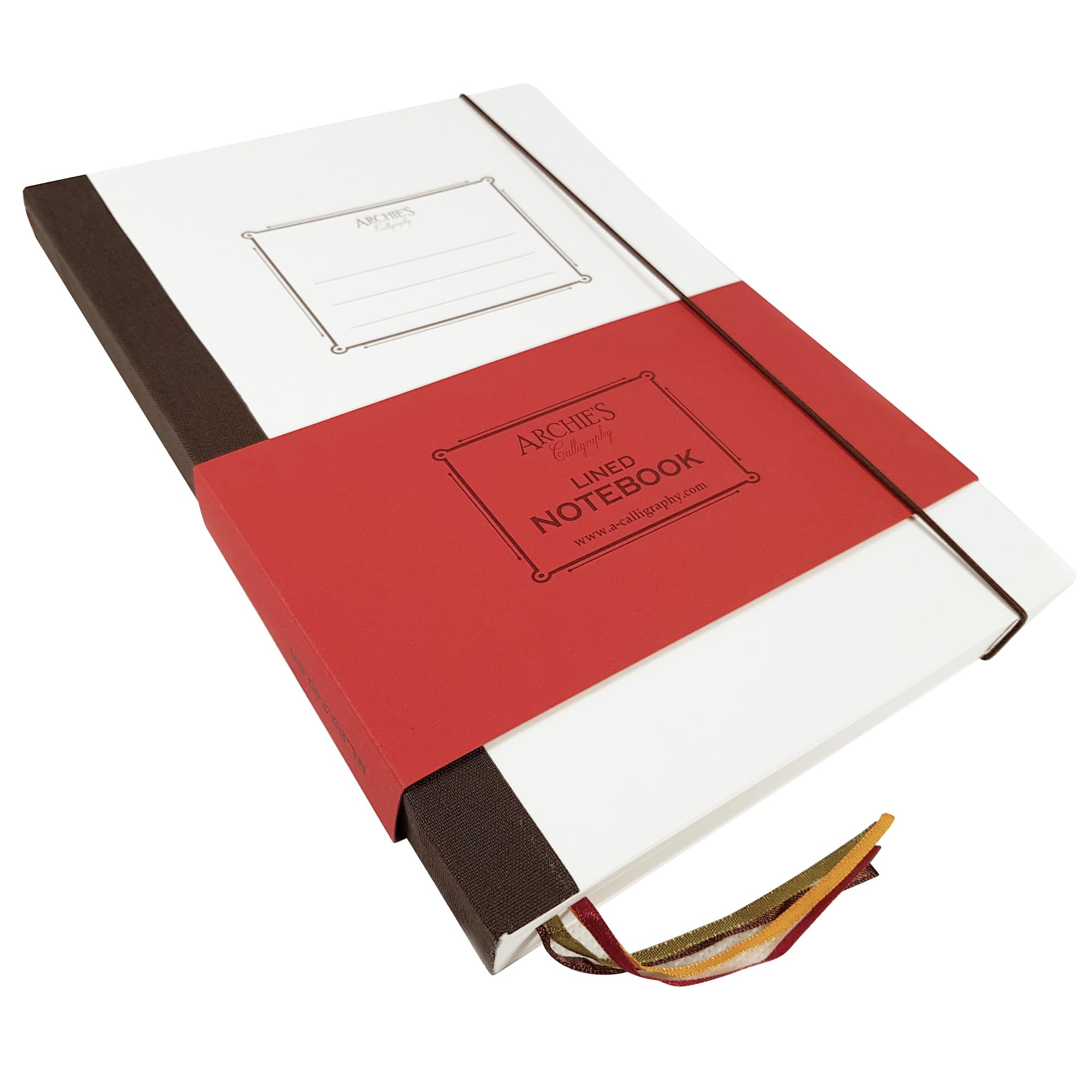 Archie's Calligraphy Notebook B5 with Bookmarks, Vintage Design Exercise Book, Premium Thick Paper, Binding Retro Cover