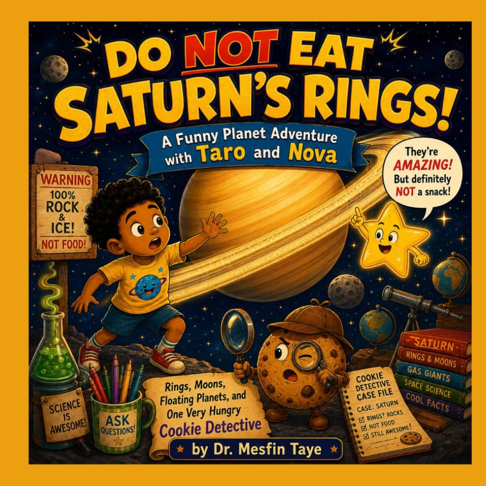 Do Not Eat Saturn's Rings!: A Funny Planet Adventure with Taro and Nova — Rings, Moons, Floating Planets, and One Very Hungry Cookie Detective (Taro and Nova's Funny Science Adventures)