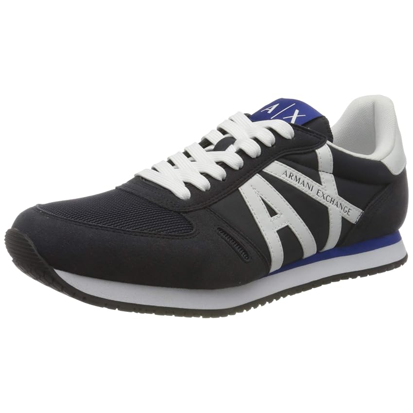 ARMANI EXCHANGE Rio Side Logo, Scarpe da ginnastica Uomo, Navy Optic White, 43 EU