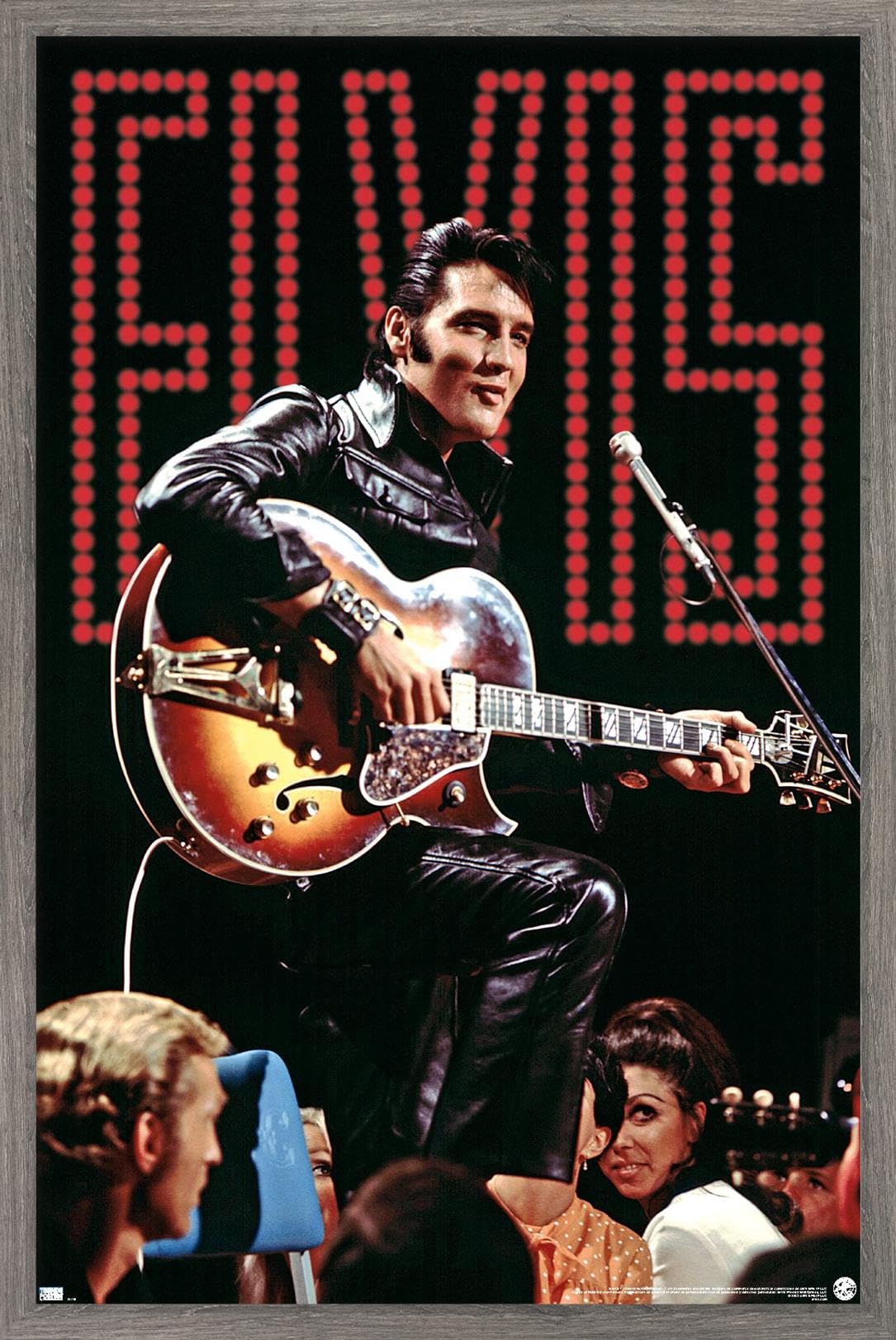 elvis presley (RARE!!USオリジナルワンシートポスター!!) Amazon.com: Trends International Elvis Presley - 68 Concert