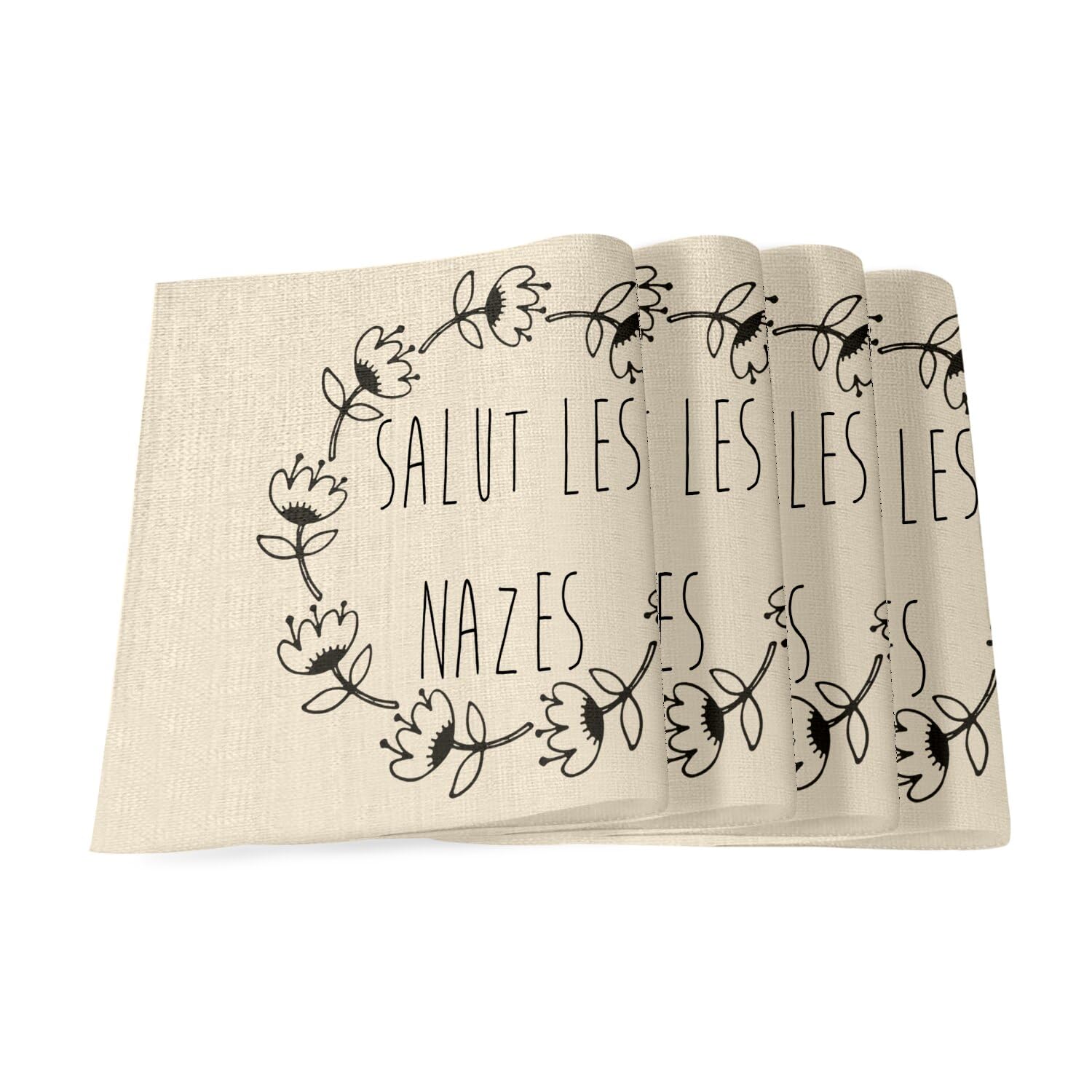Sets de table en lin lavable grand format pour protéger vos tables