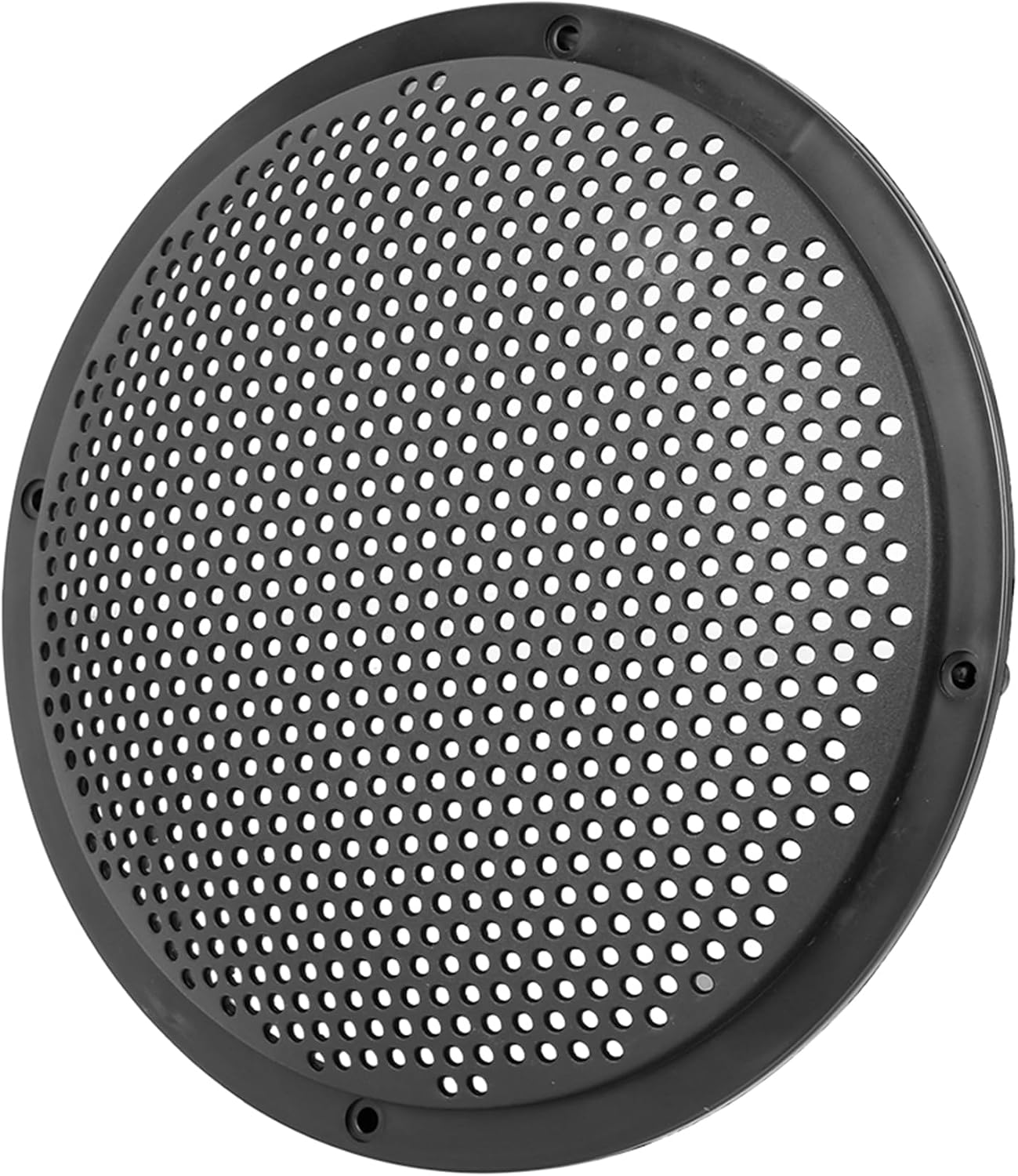 X AUTOHAUX 2pcs 8'' Plastic Audio Speaker Cover Mesh Subwoofer Grill Horn Guard Decorative Circle Grille Protector Black