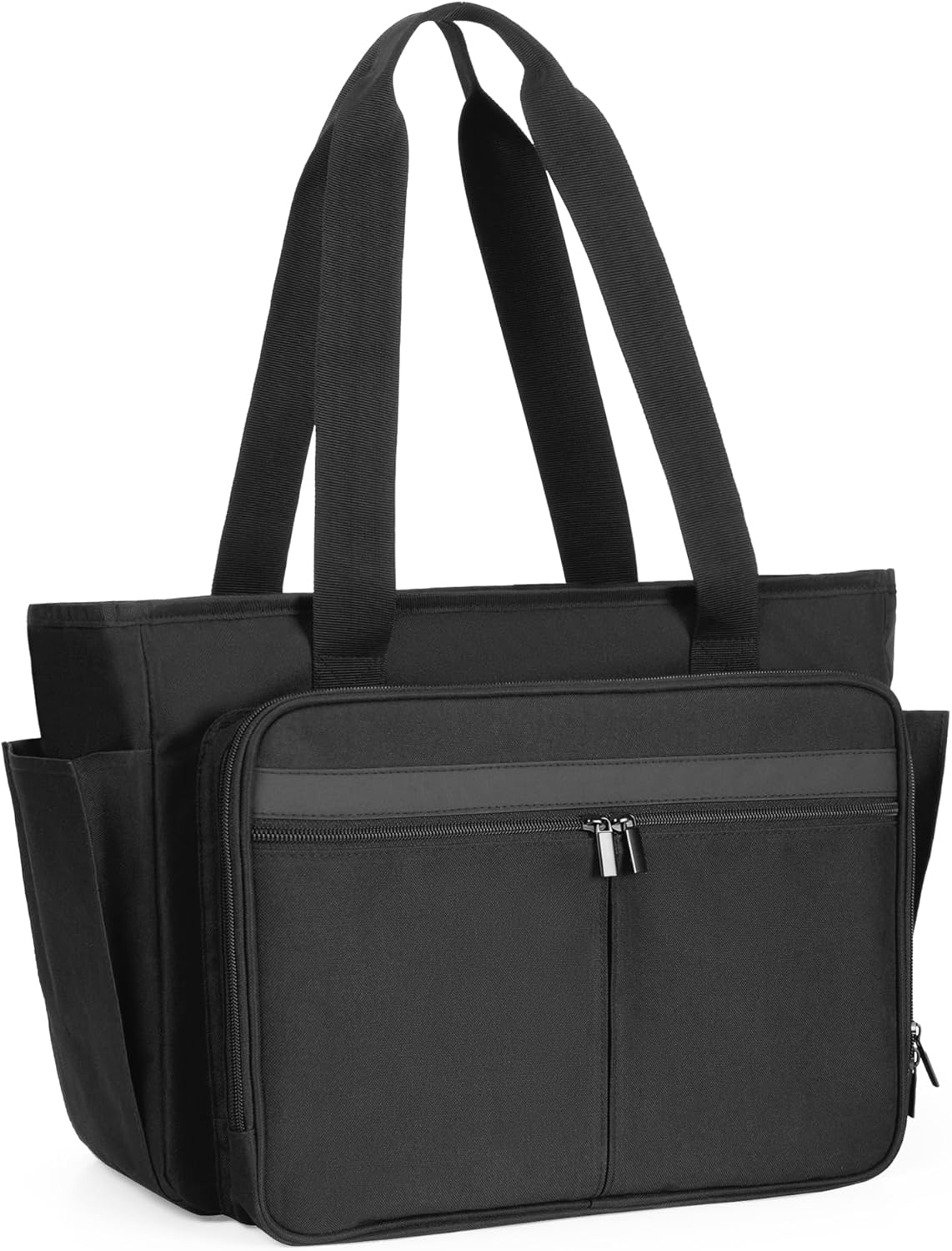 Trunab Teacher Tote Bag for Women, Nurse Utility Tote with Expanding File Folder Pocket, Office Laptop Briefcase for Work
