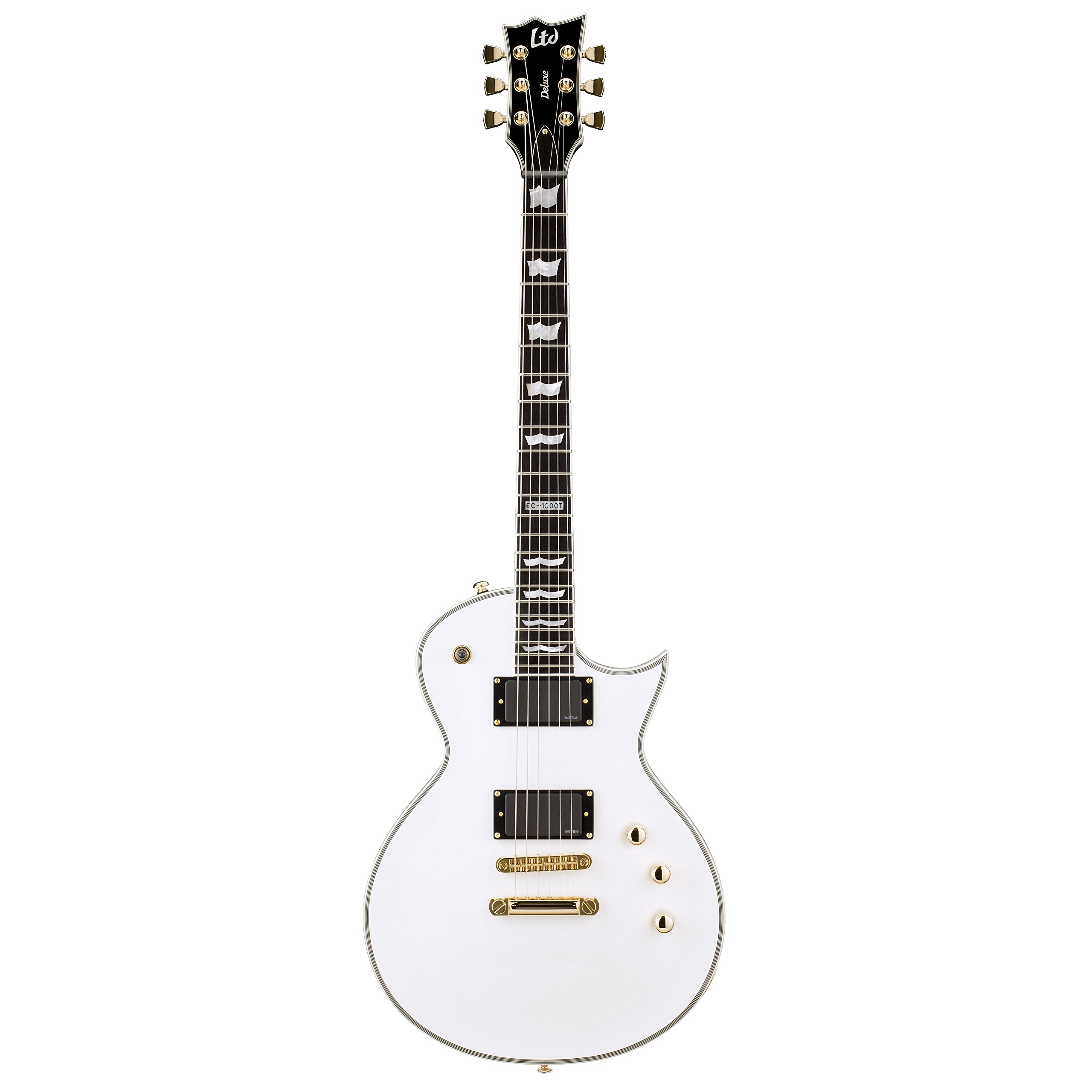 ESP LTD EC1000T/CTM Electric Guitar with EMG Pickups, Snow White Buy