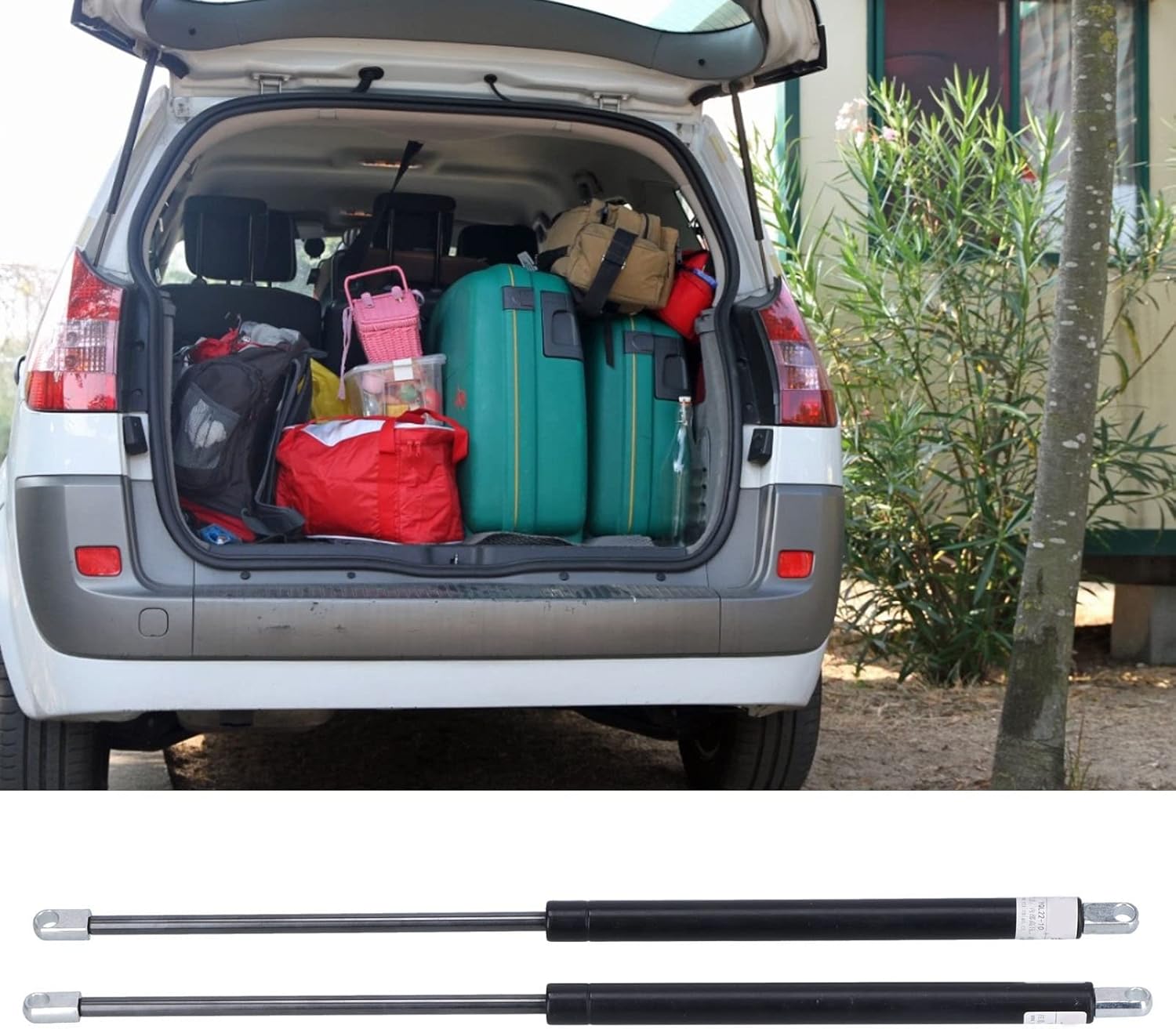 2PCS Gas Struts, Spring Steel Hydraulic Support Rod, Gas Shock Strut, Gas Shock Support Strut, Gas Spring Machinery Parts for Mechanical Equipment (Pressure 700N)