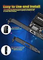 Vista 5 de NICGIGA Adaptador de Red PCIe de 2.5G Base-T, Tarjeta de Red Gigabit PCI Express Realtek RTL8125B 2.5Gbps/1Gbps/100Mbps Convertir a Puerto LAN