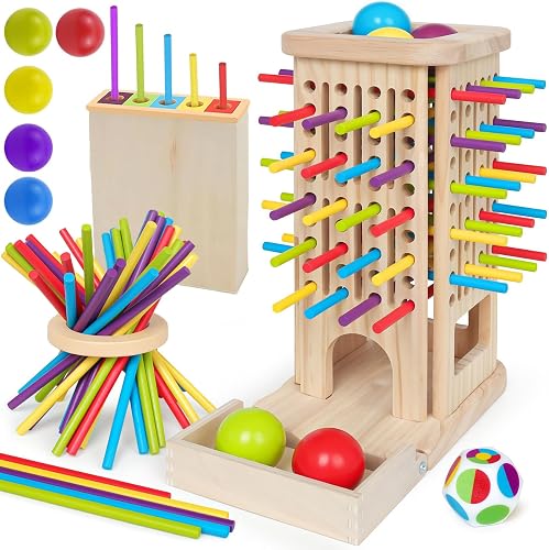 puiaxod Jeu Montessori en Bois pour Enfants 3-9 Ans 