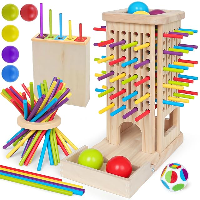 puiaxod Juego de Mesa Montessori de Madera para Niños 3-9 Años