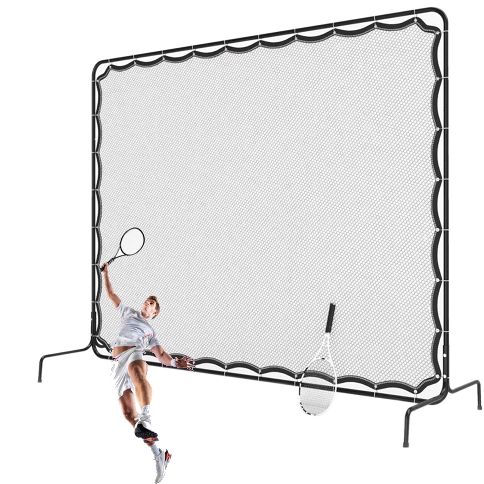 Tenniswand Garten (9.5 x 7Ft) - Tennis Rebounder - das perfekte Tennis Reaktionsnetz für Tennis Training