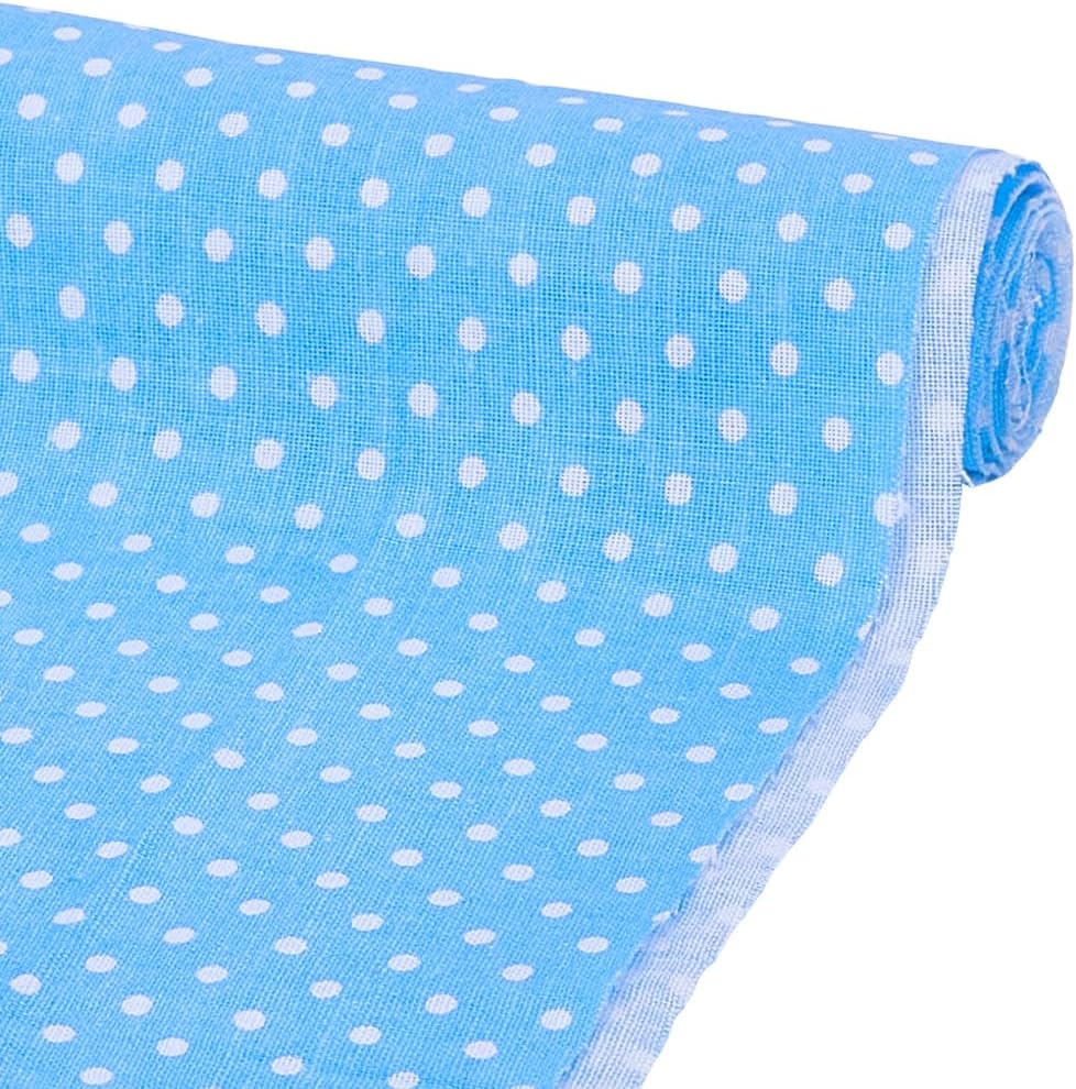 FINGERINSPIRE 39x63inch Polka Dot Fabric 2mm Polka Dots Print Poly Cotton Fabrics Camel Cotton Patchwork Fabric Sewing Craft for Handmade Craft Making Supplies Clothing Accessories