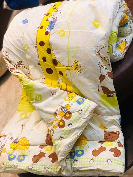 JEOURDH Cotton AC Comforter Single Bed Comforter, Comforter for Kids Single Bed 60 x 100 Inches