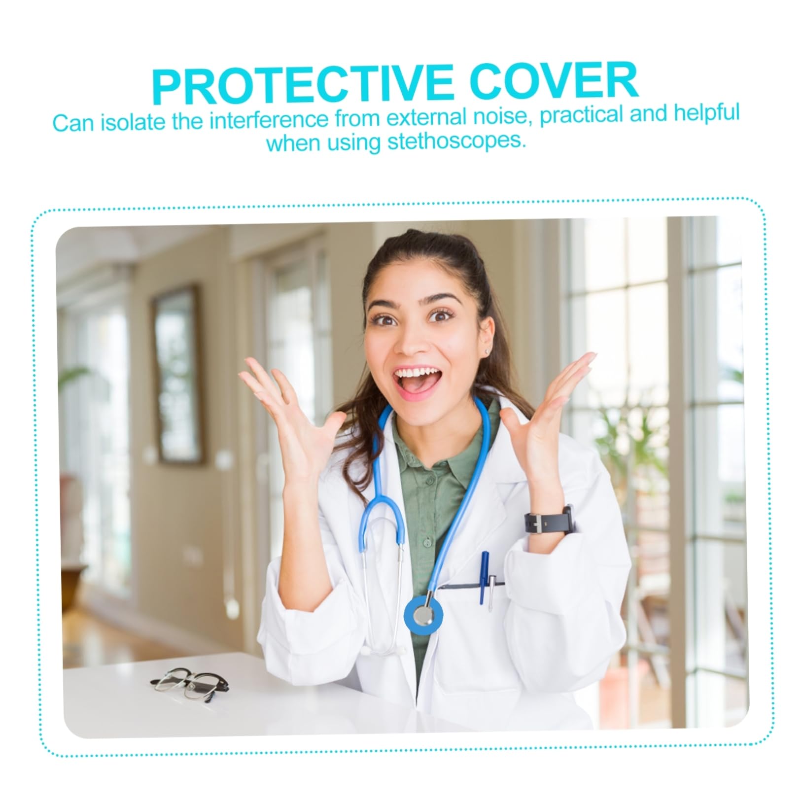 Cabilock 10 Juegos Cubierta De Silicona Estetoscopio De Protector Accesorios Estetoscopios Resistente Salud 10 Piezas X 10