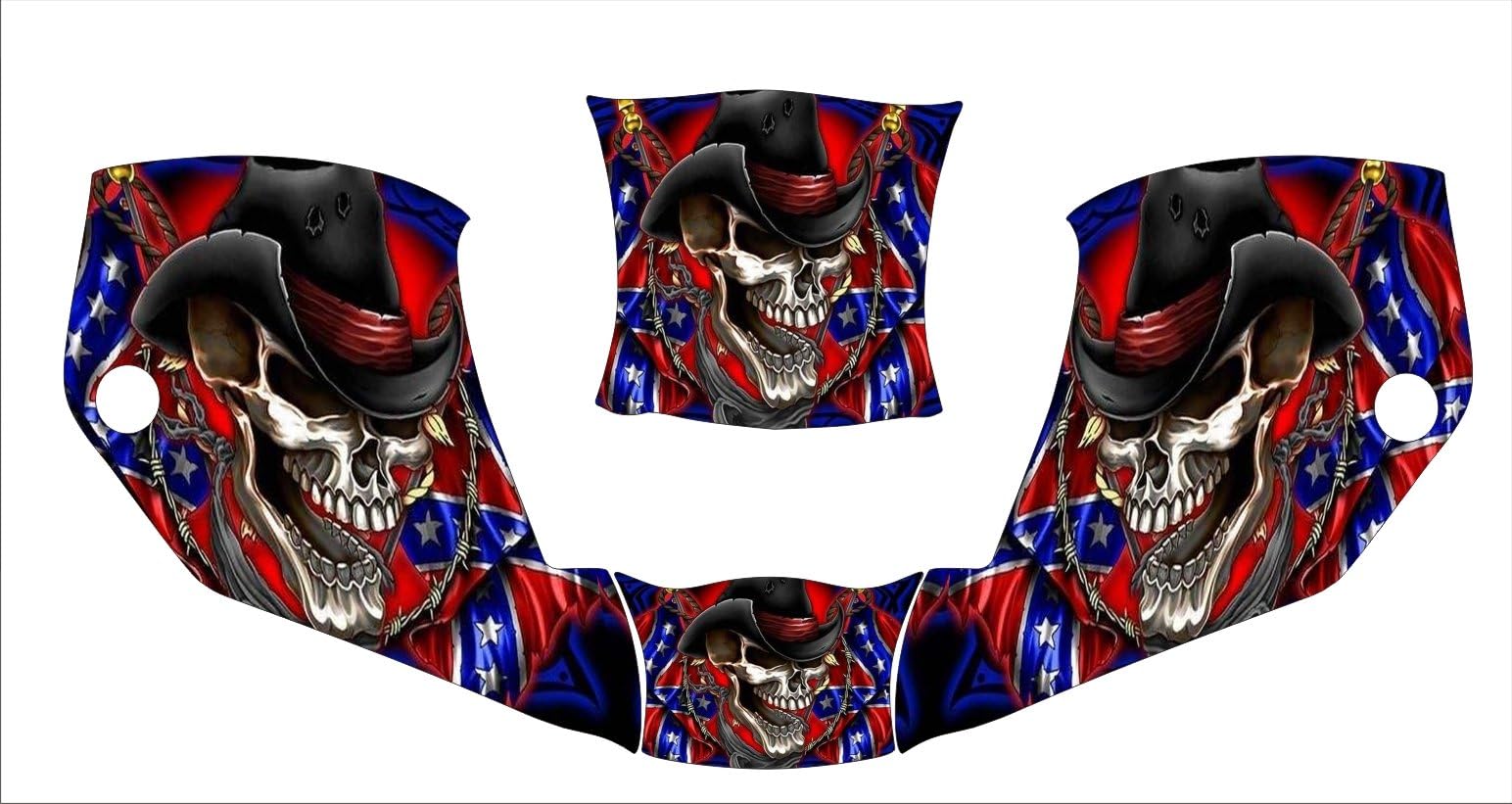 miller digital infinity infiniti 271329 welding helmet hood jig decal sticker skull flag