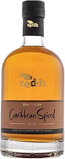 red.h Caribbean Spiced Rum 70cl - Experience Our Rich Artisanal Rum Infused with a Captivating Warm Spice Blend, Delicious Spice-Laden Hit With Every Sip, ABV 40%