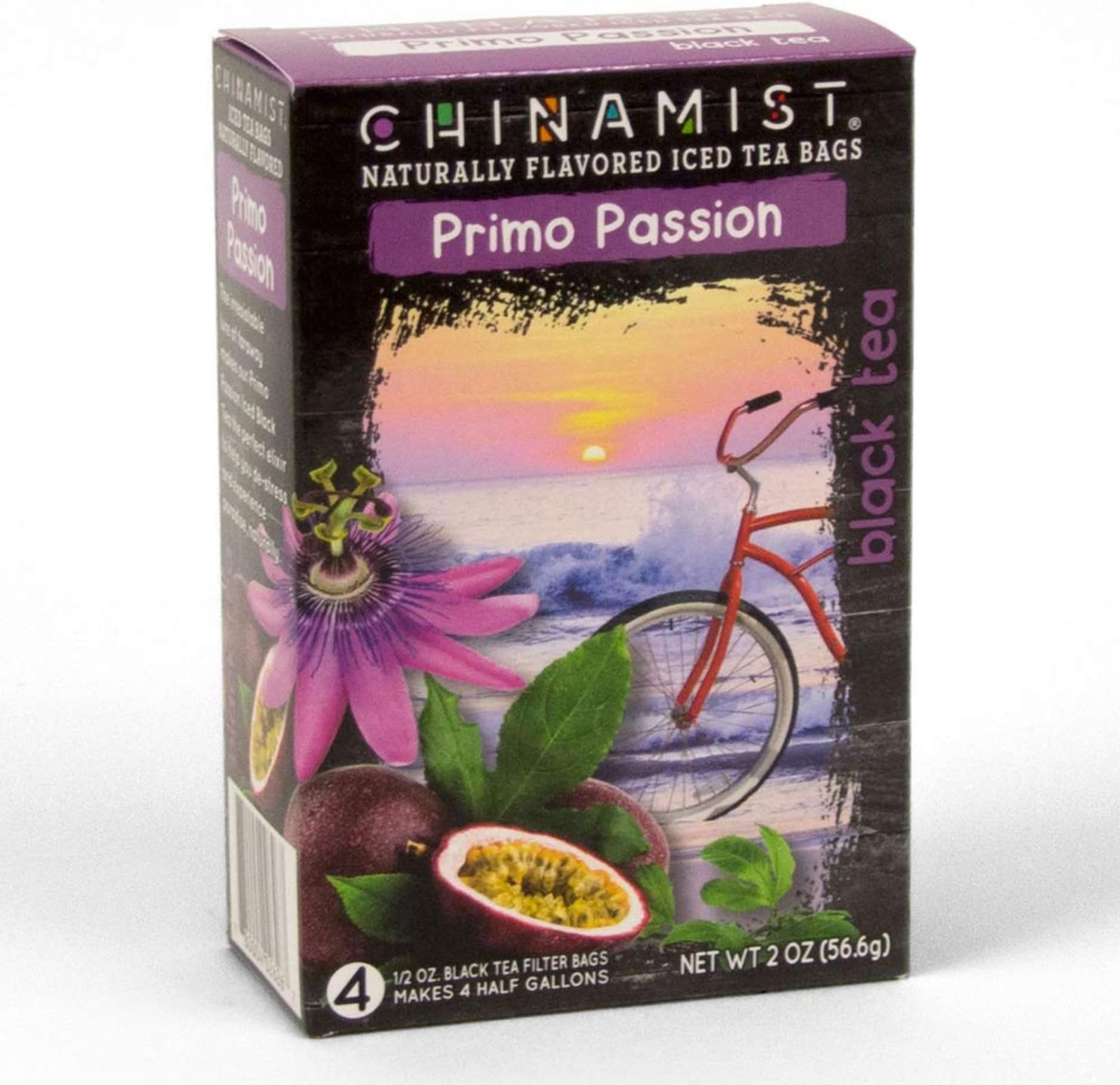 China Mist Iced Tea โ Primo Passion Black Tea Infusion โ Refreshing and Delicious โ Each Tea Bag Yields 1/2 Gallon โ 4 bags.
