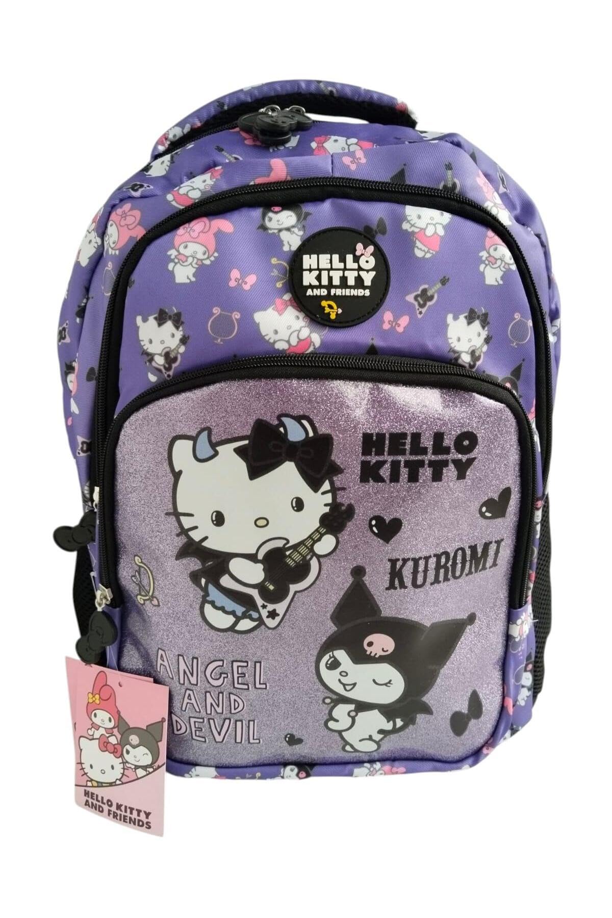 Hello Kitty ve Kuromi Angels and Devil Okul Sırt Çantası, Çok Renkli
