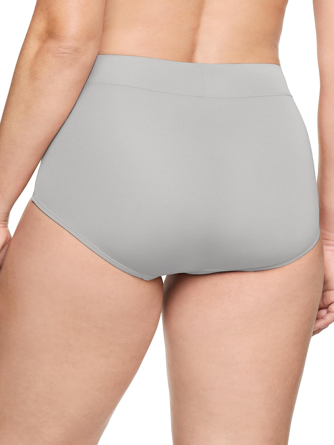 Olga womens Olga By Warners Women's No Pinching No Problems 3 Pack Tailored High Waist Microfiber Briefs - Image 2