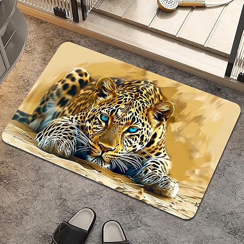 Miniatura 38 de Alfombra de baño, antideslizante, de secado rápido, súper absorbente, delgada, para debajo de la puerta, fácil de limpiar, alfombra de ducha