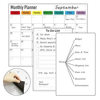 Amazon.com : ZazzyKid Magnetic Dry Erase Calendar for Fridge