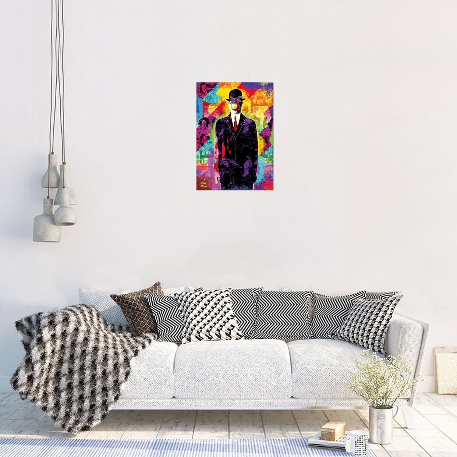 Giallobus - Gemälde - Edvard Munch - Der Schrei - Leinwand - 70x100, image size:1500x1500