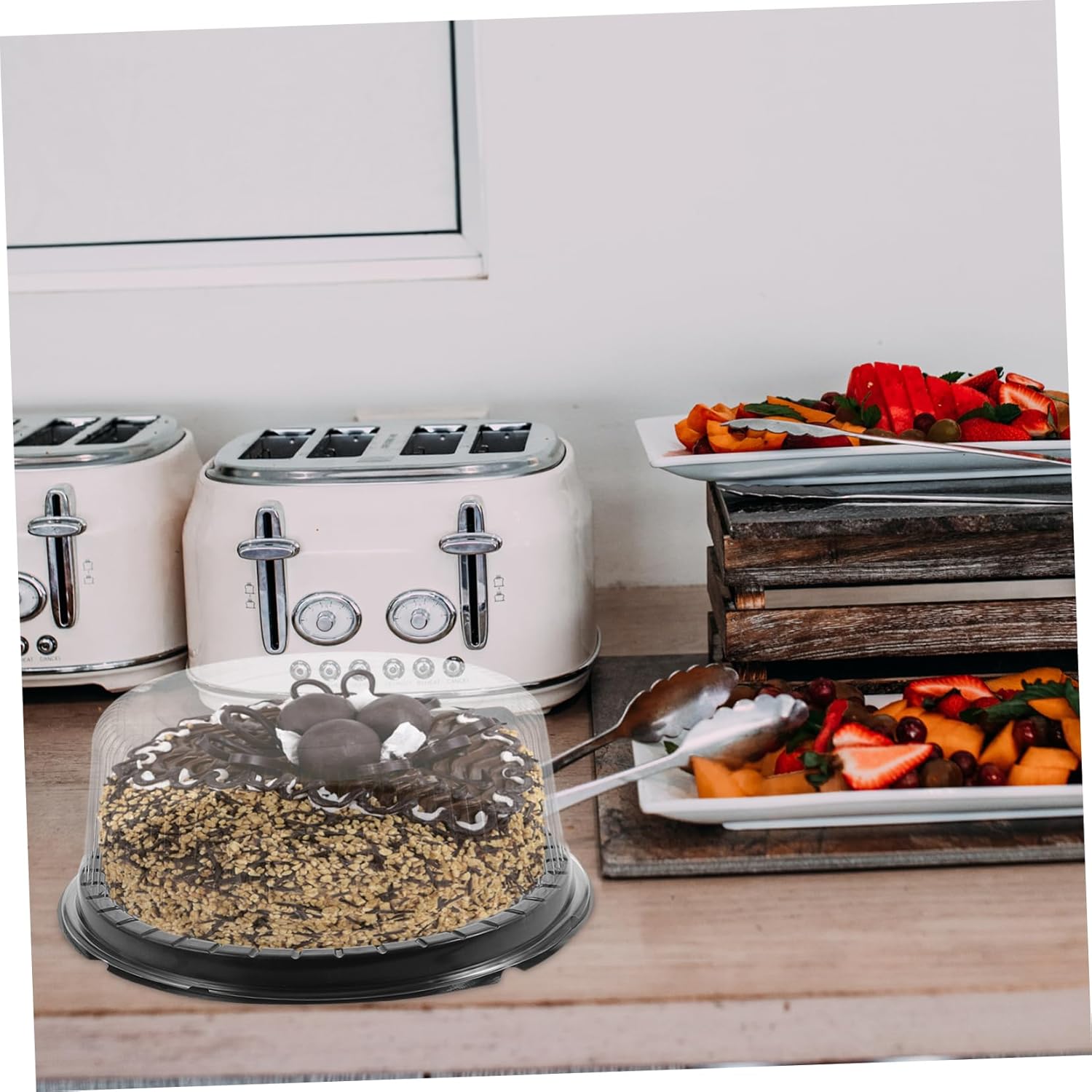 10Pcs Reusable Round Cake Boxes with Lids Plastic Cake Containers for Bakery Desserts Ideal for Storing and Transporting Cakes and Pastries