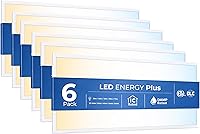 Vista 1 de Paquete de 6 luces LED de panel plano de 2 x 4 para techo caído, 9360 lm seleccionables 30W/40W/50W/60W/72W, temperatura