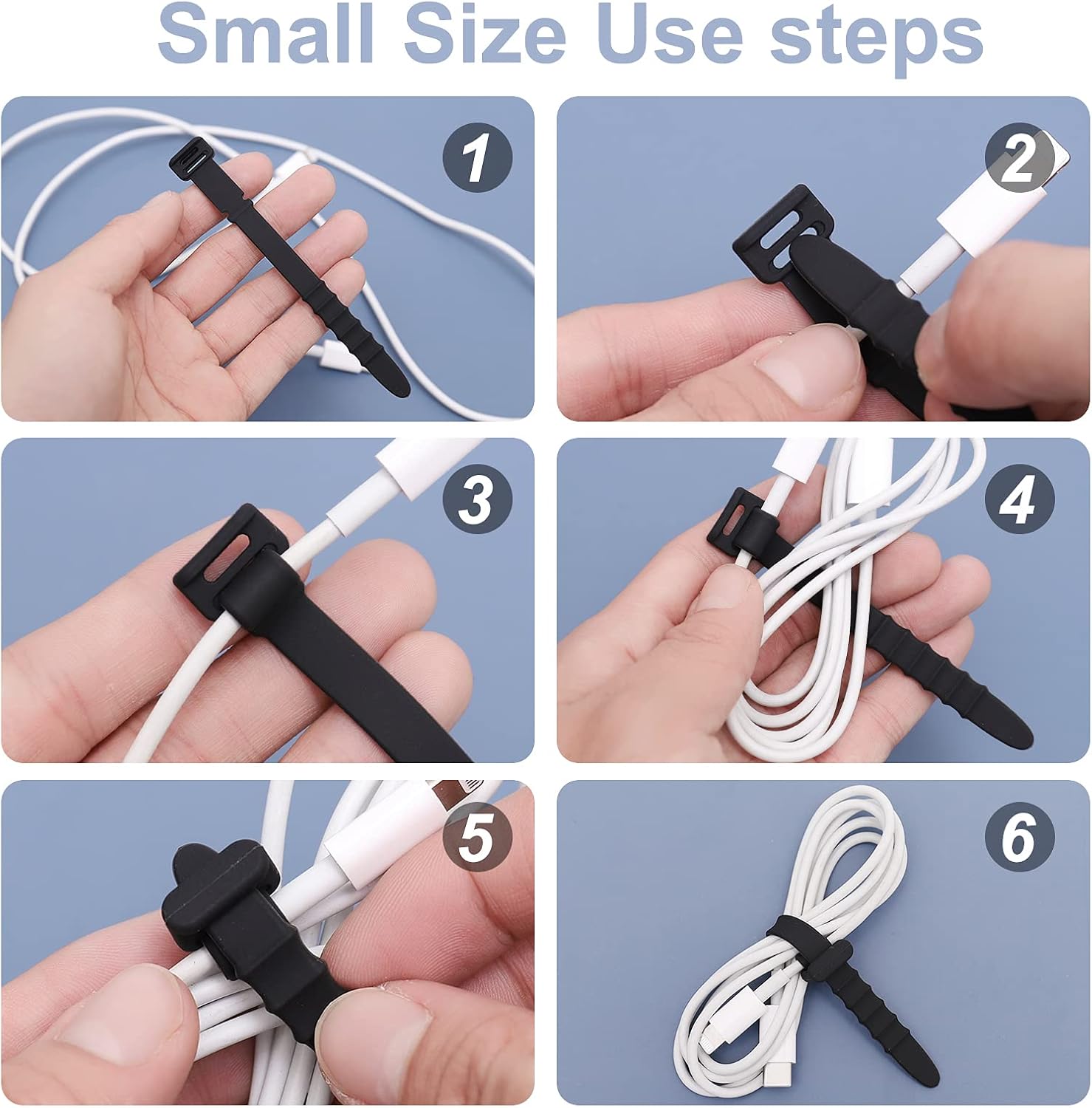 Silicone Cable Ties Reusable MR. YLLS Cord Straps Management Wires Keeper Organizer Holder 20 Pack: Home Improvement