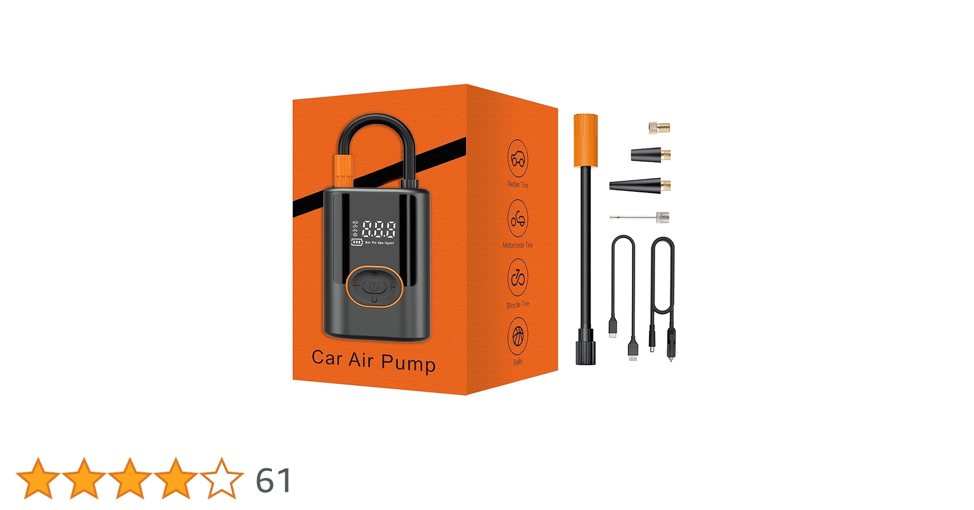 Amazon.co.jp: Outetrails 自転車 空気入れ 電動 空気入れ