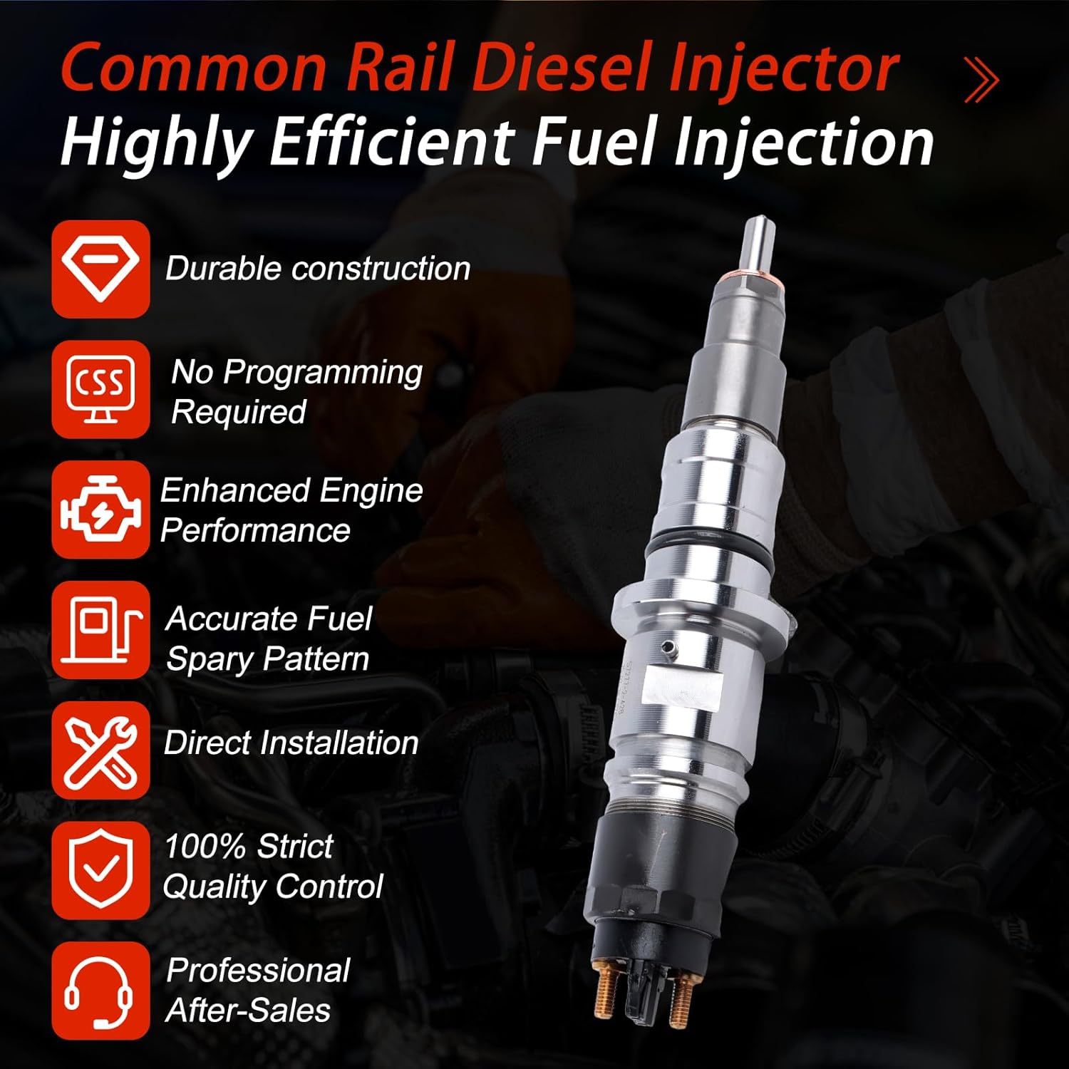 4PCS 0445120054 2855491 504091504 Common Rail Injector for Iveco EuroCargo Vertis Case 580SM 580SN 590SM 590SN New Holland 750L B95 B100 B110 B110 B115 Backhoe Loader