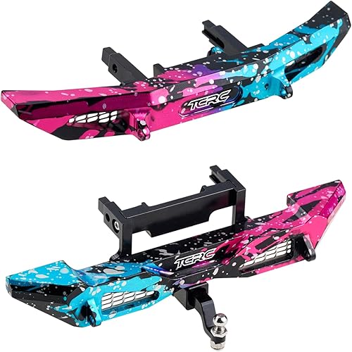 Splash Anodizing Aluminum Front and Rear Bumpers Set for TRX4M Bronco 1/18 RC Crawler Car Upgrade Parts