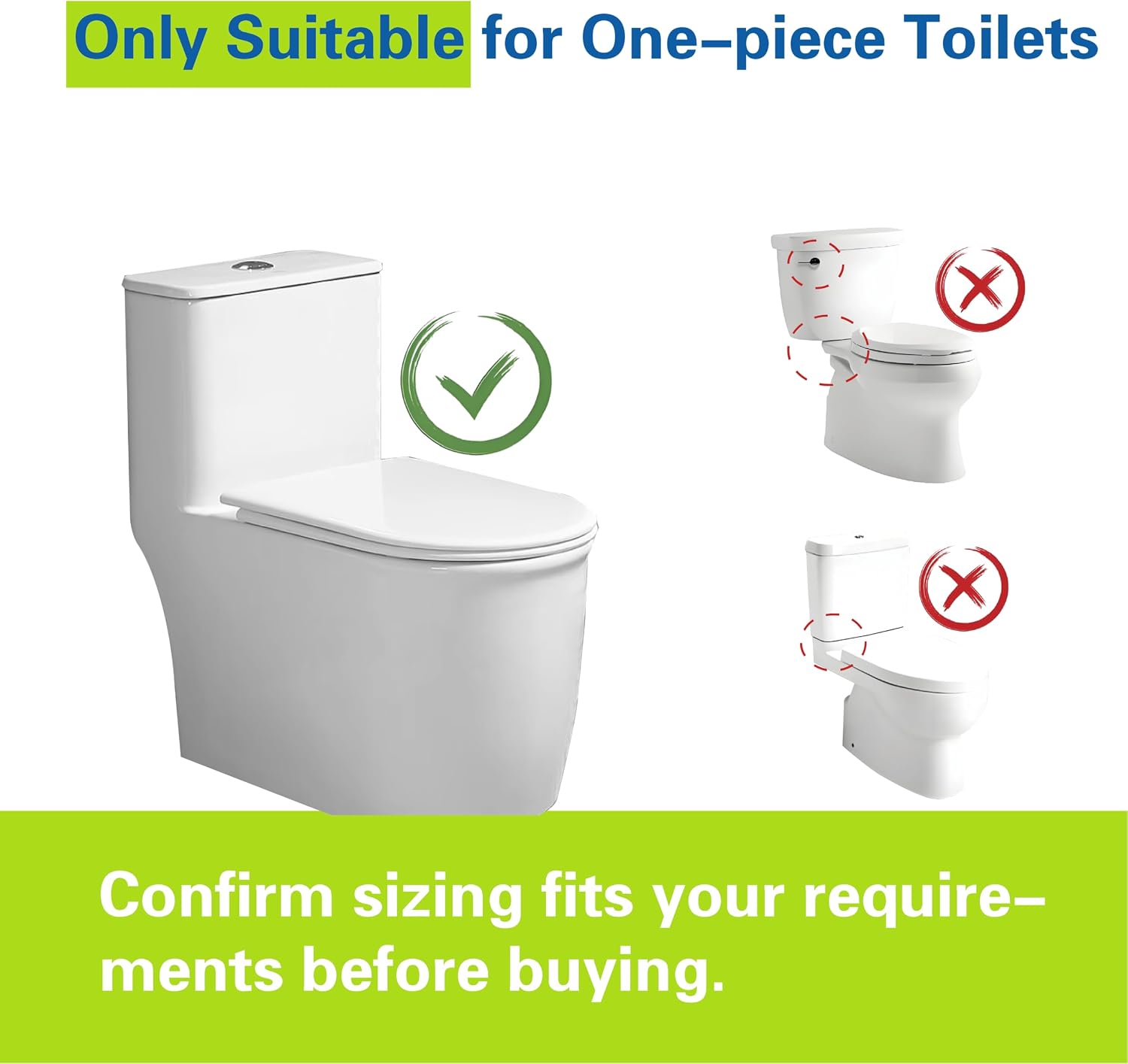 3-Inch Top Dual Flush Valve for One-Piece Toilets, Includes 3-Inch Flush Valve and Rod, Ideal Push Button Toilet Flush kit for Straightforward Installation