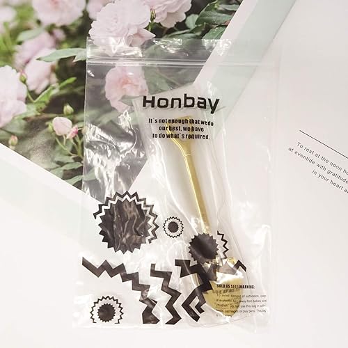 Miniatura 6 de Honbay 4 cucharas de postre de helado de café con forma de pala de acero inoxidable para el hogar y fiesta (dorado)