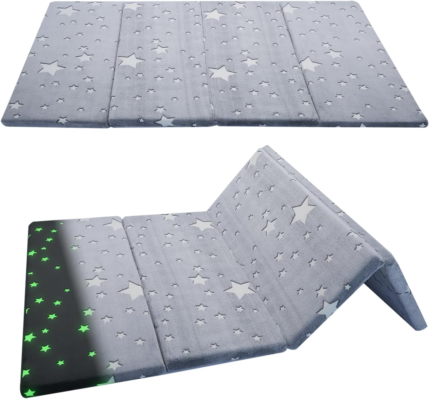 MeMoreCool Kids Floor Mattress, Play Mat Muscle Mat Large 6x4 FT, Thicken Foam Futon Mattress for Playroom, Foldable Sleeping Crawling Pad for Children’s Play Area