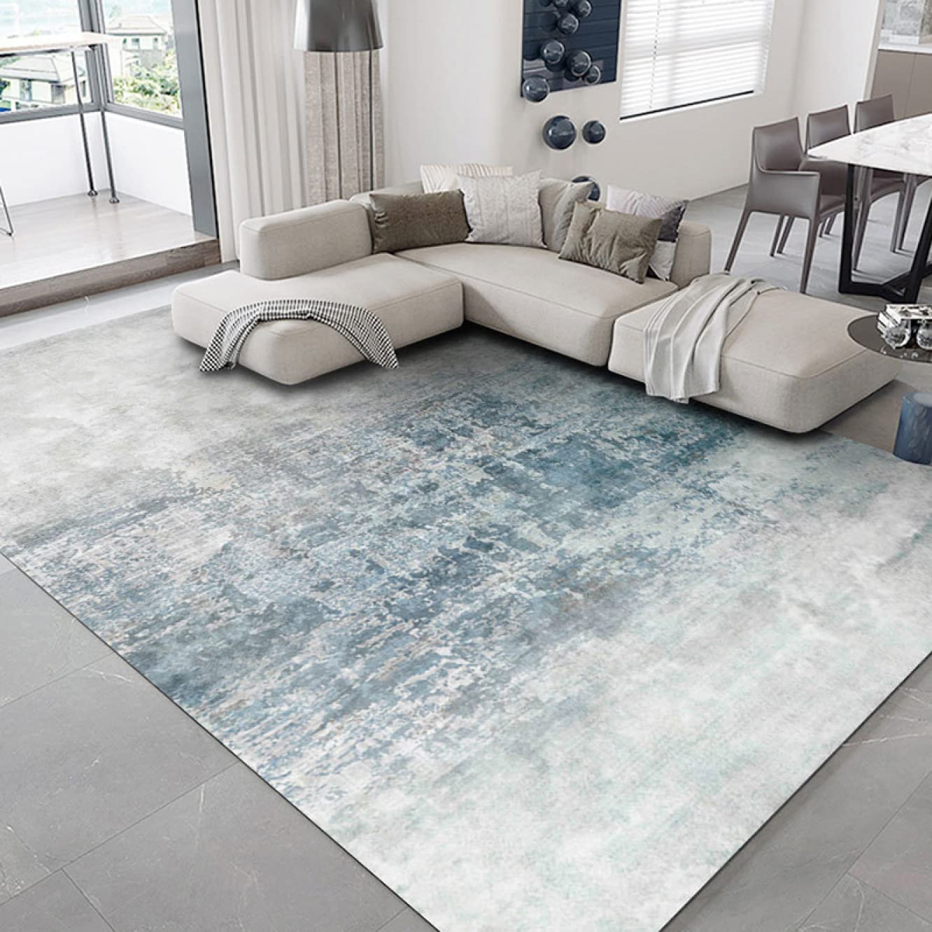 Amazon｜ラグ マット ラグマット 花柄 140*200cm カラー 洗える 幾何学
