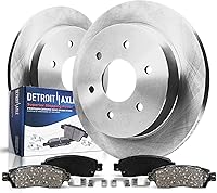 Vista 41 de Detroit Axle - Kit de freno trasero para Chevy Equinox Captiva Sport GMC Terrain Pontiac Torrent Saturn Vue Pinzas de freno de disco con soportes