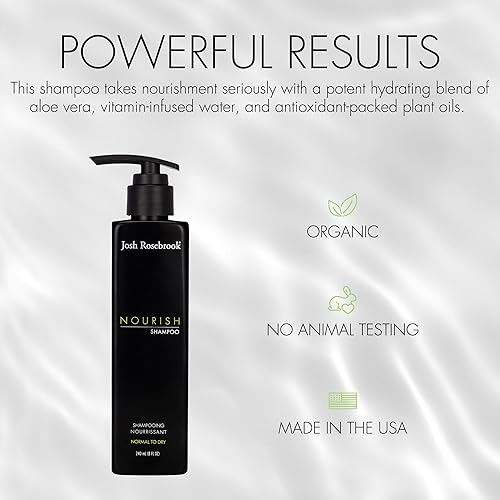 Miniatura 2 de Josh Rosebrook Nourish Shampoo - Champú hidratante formulado para todas las texturas y tipos de cabello, y para los tipos de cuero cabelludo