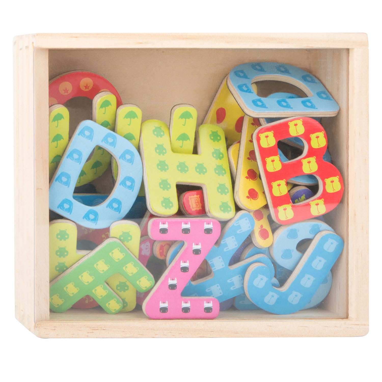 Bunte Magnetbuchstaben