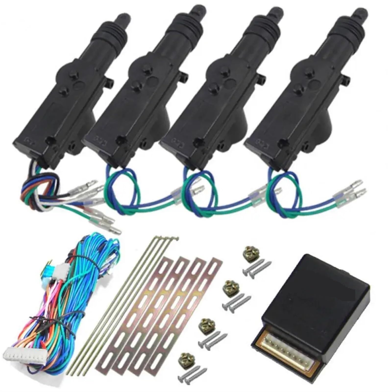 Sistema Alarma Antirrobo Coche Kit de Motor Cerradura Central energía Universal for Puerta Coche, 12V, con actuador Cable 2/5, Sistema Bloqueo Remoto for vehículo