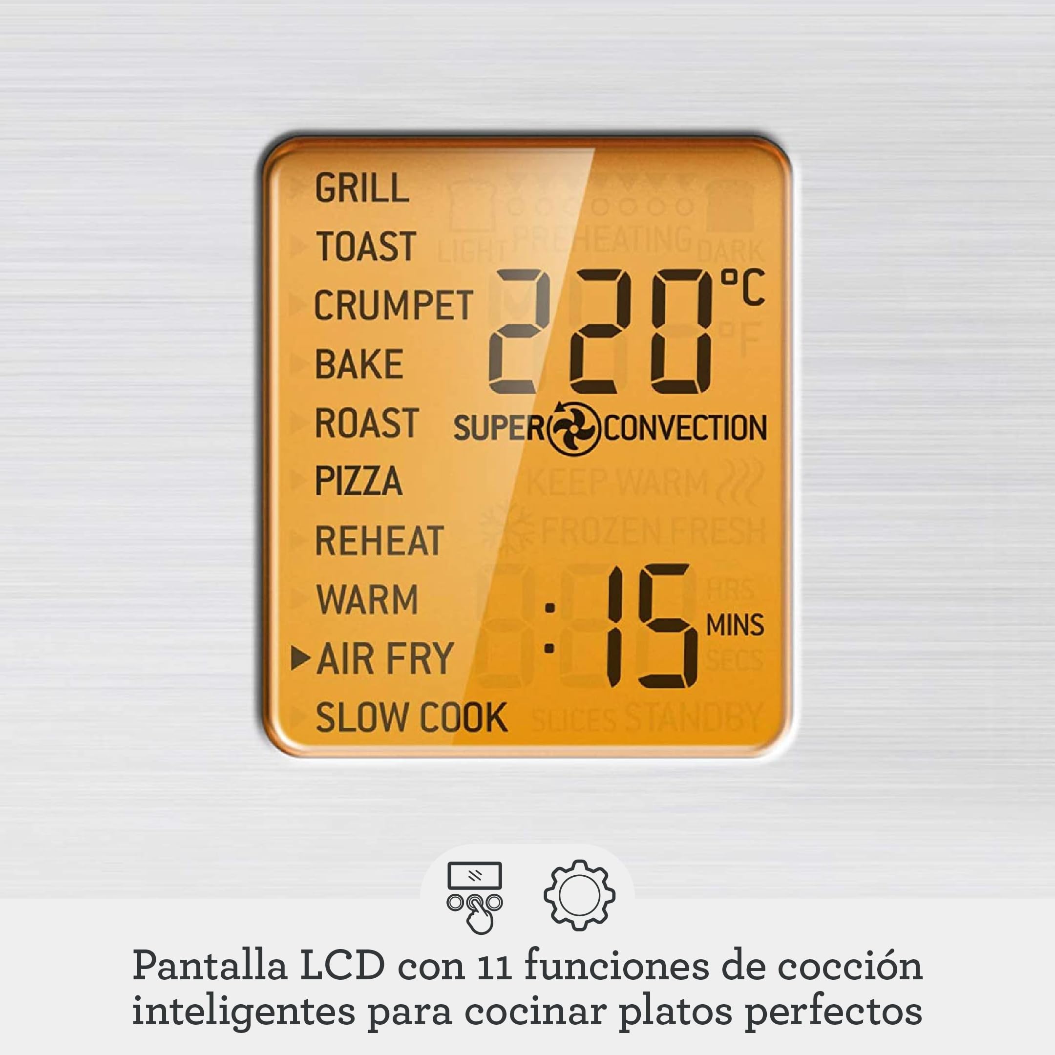 Sage Smart Oven Air Fryer - Con Función de Horno y Freidora - Tuesta, Gratina, Hornea, Asa, Fríe, Recalienta y Cocina Lento, Acero Inoxidable | Freidora de Aire, Sistema Element iQ, 10 Funciones de Cocción, Doble Convección, Luz Interior del Horno