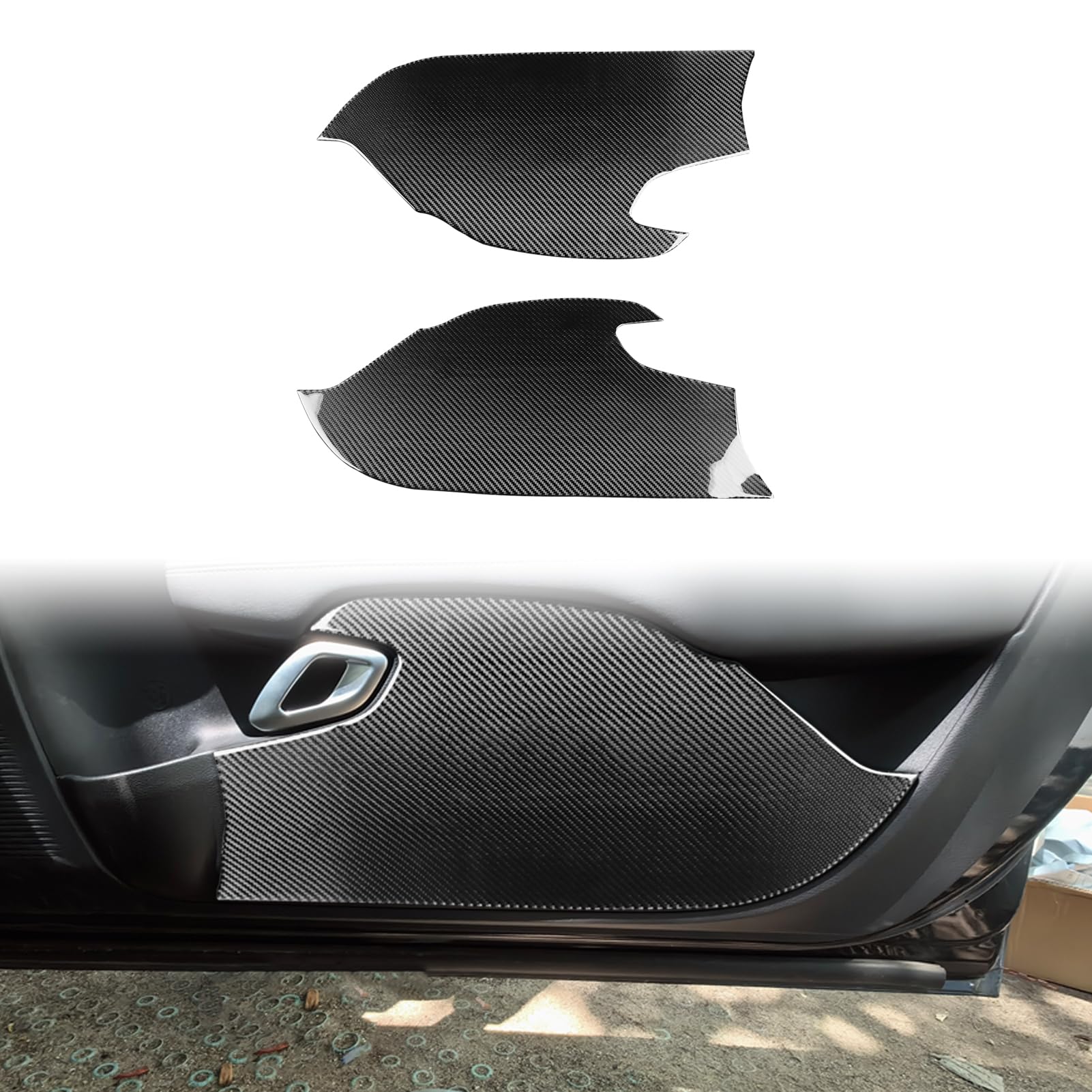 Car Door Anti-Kick Pad Compatible with Dodge Challenger 2015 2016 2017 2018 2019 2020 2021 2022 2023 Accessories