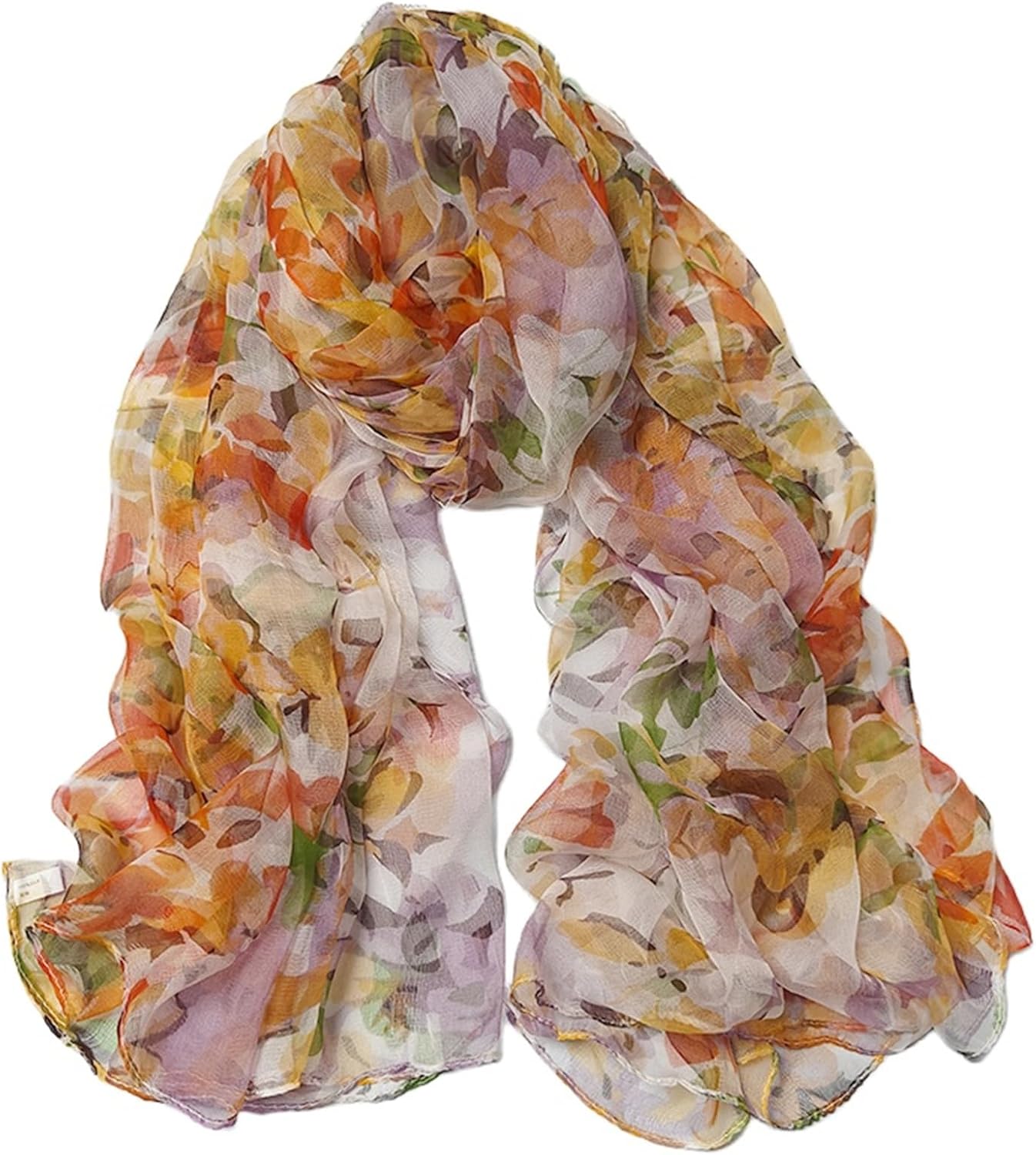Scarves Spring And Autumn Silk Scarf WLong Neck Gauze Outer Shawl Thin Style(W)