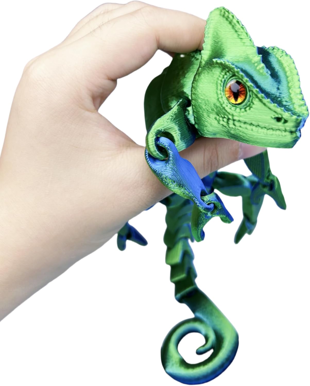 3D Printed Animals - Articulated Chameleon Toys, Flexible Animals Toy Statue,Movable Joints,Fidget Toys, Desk Home Office Decor, Birthday Halloween